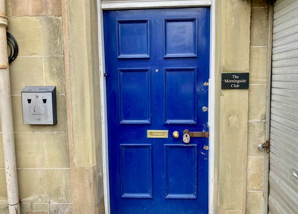 The blue door at 3 Morningside Park