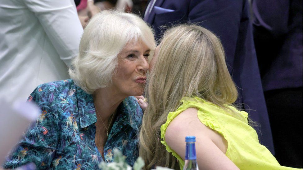 The Duchess of Cornwall and Carrie Johnson