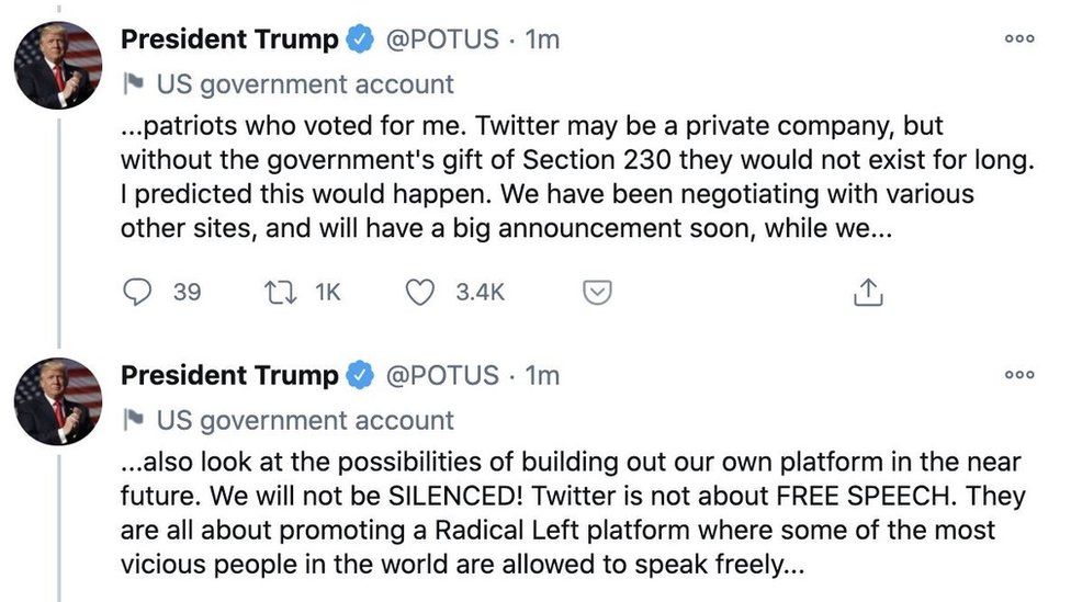 Datei20210108 Donald Trump tweets via POTUS twitter account.jpg Wikipedia