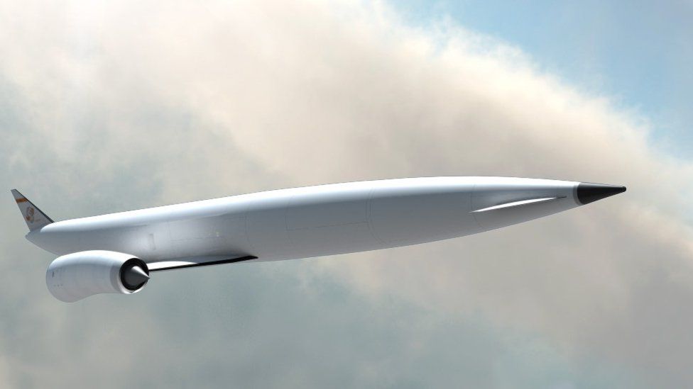Reaction Engines' design concept for SKYLON-a-single stage to orbit reusable launch vehicle.