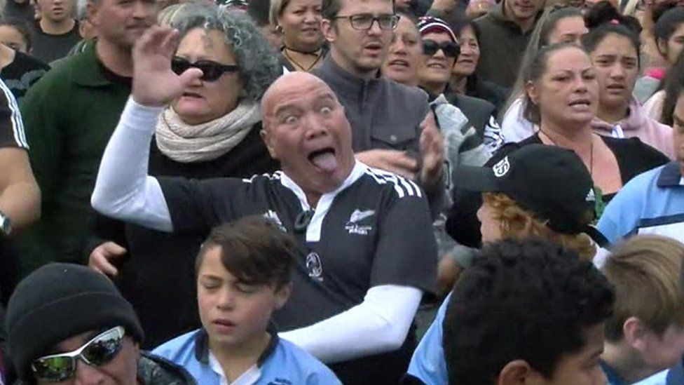 SNTV (Associated Press) footage shows an attempt to beat the world's largest haka record in Rotorua, New Zealand