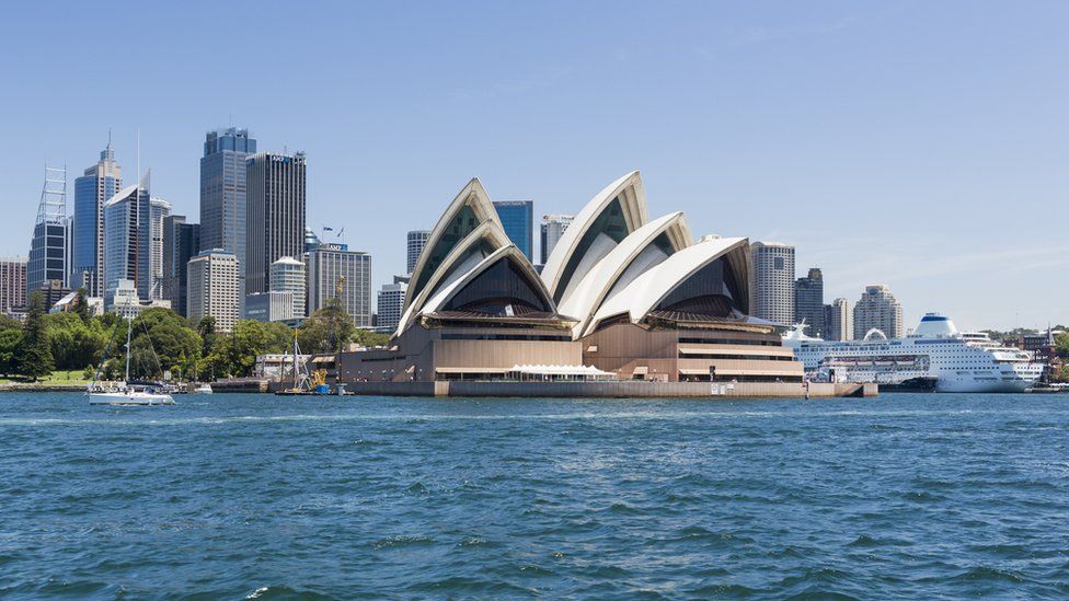 Central business district of Sydney and the Opera House file photo.