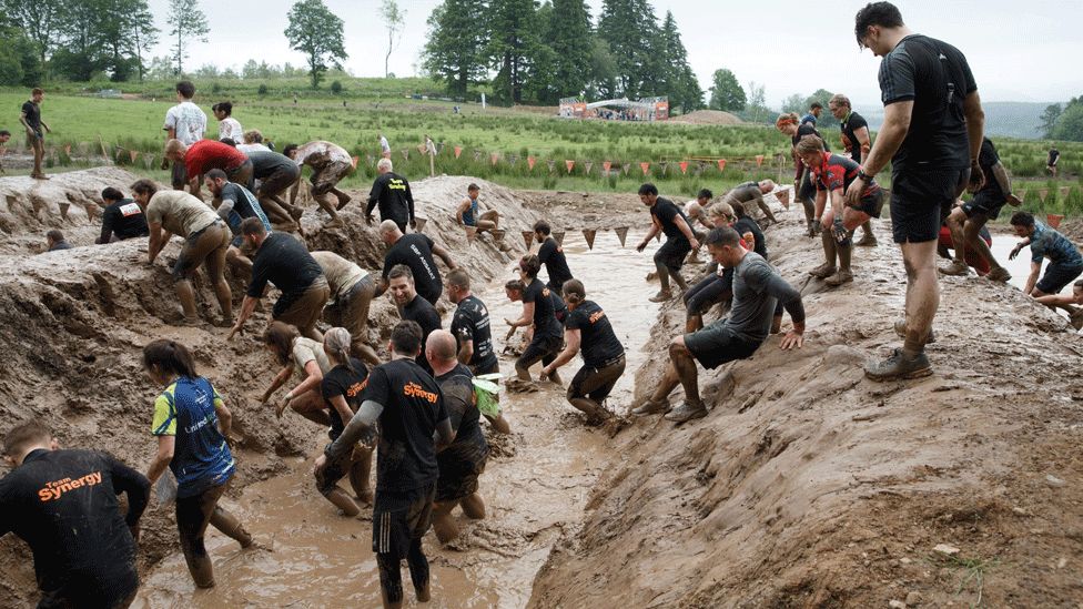 In pictures: Tough Mudder at Drumlanrig Castle - BBC News