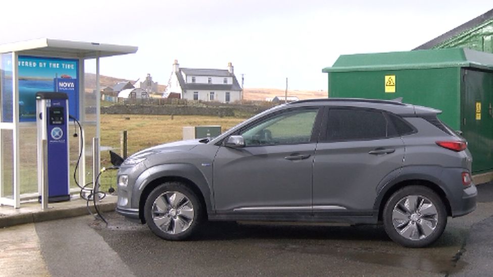 Shetland electric cars can now be fuelled purely by the power of the sea