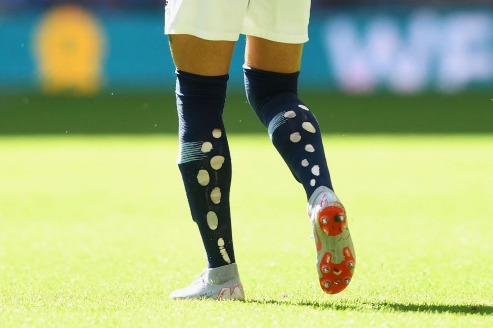 Euro 2024: Bellingham, Saka and Gallagher wear socks with holes - BBC ...