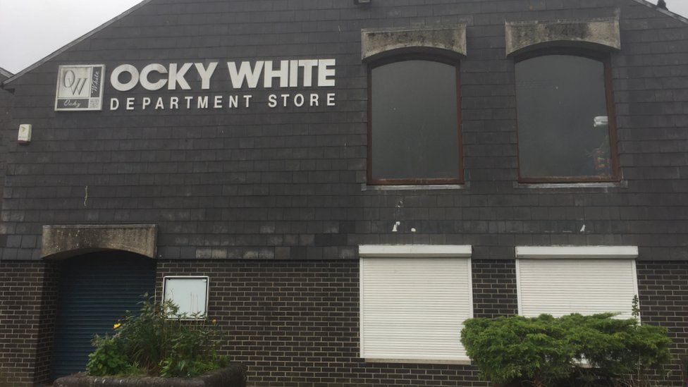 A picture of the old Ocky White store in Haverfordwest