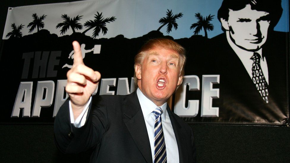 Donald Trump promoting The Apprentice in 2006