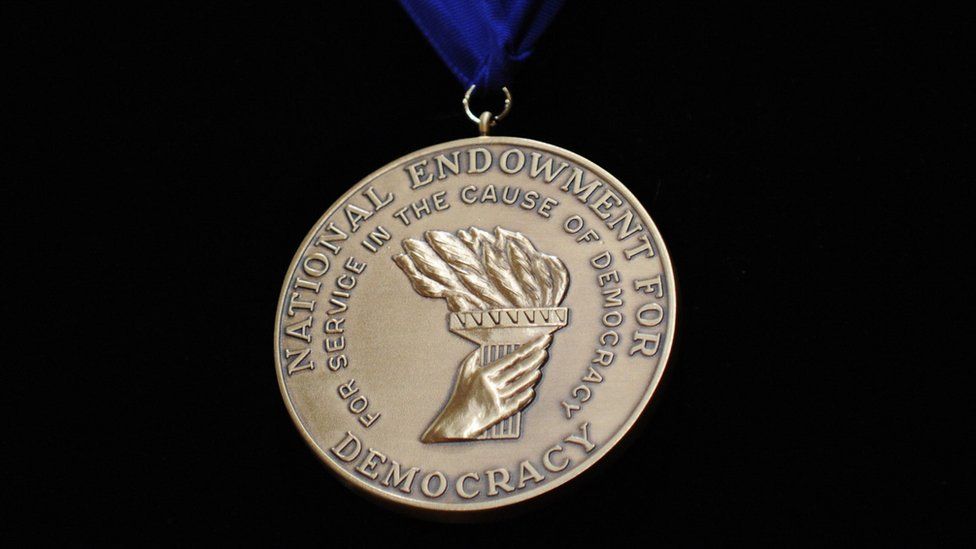 NED medal for democracy