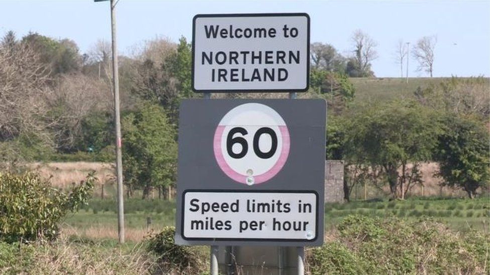 Irish border sign