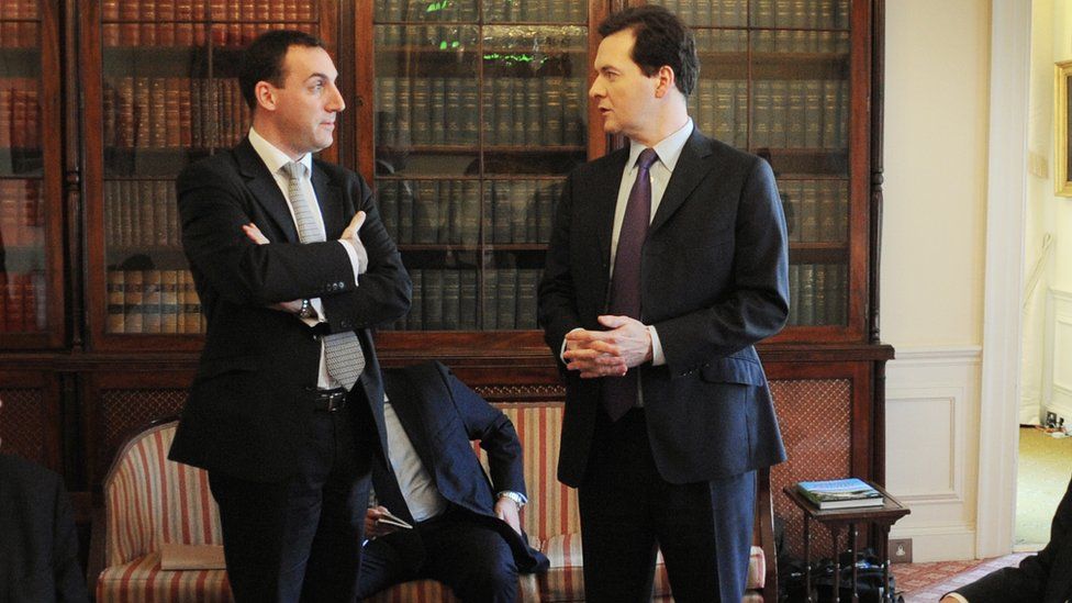 Dan Rosenfield and former chancellor George Osborne