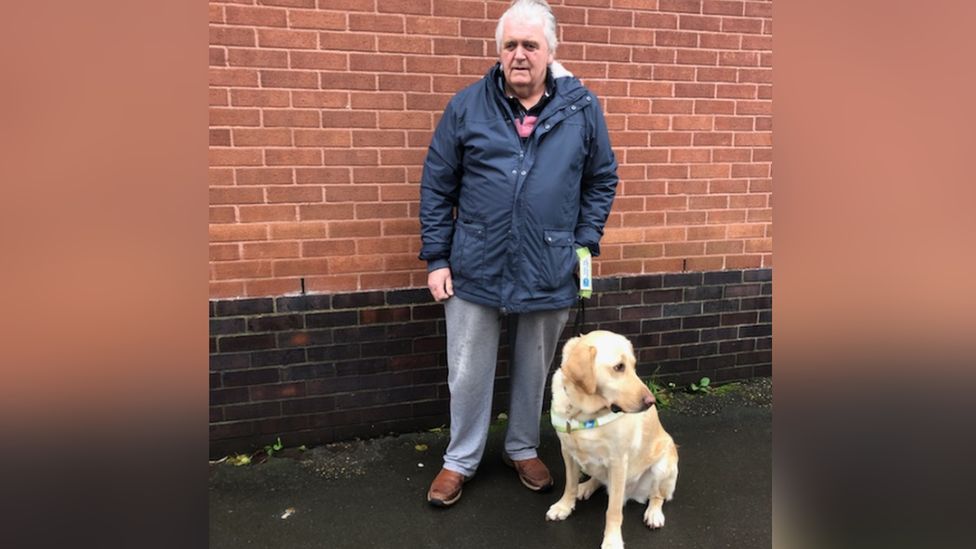 Graham and guide dog