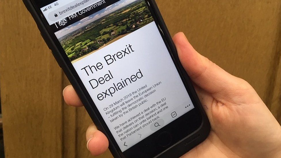 Phone with Brexit site