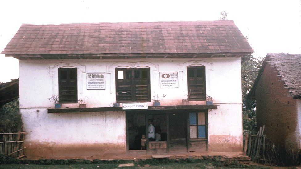 The first TB clinic in the hills of Nepal, in Dhankuta, established in 1970