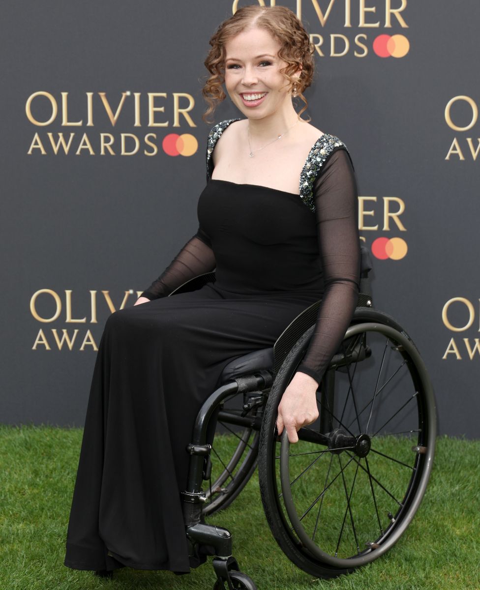 Amy Trigg attends The Olivier Awards 2024 at The Royal Albert Hall on April 14, 2024 in London, England.