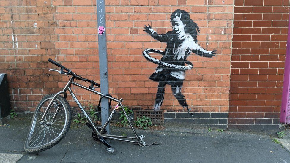 Banksy Claims Nottingham Hula Hooping Girl Artwork c News