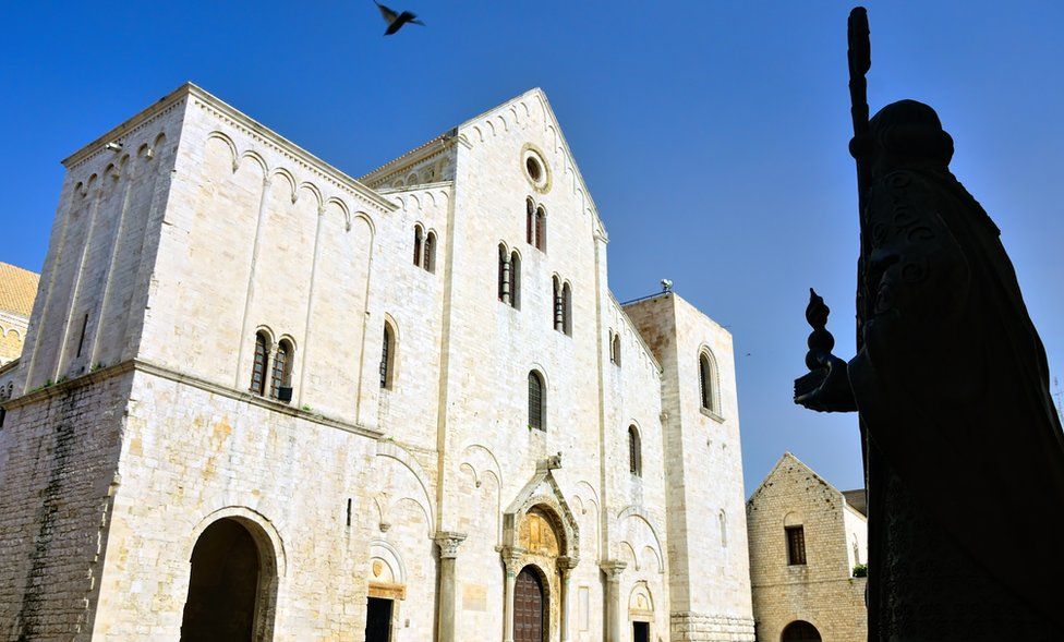 The Basilica di San Nicola in Bari, southern Italy