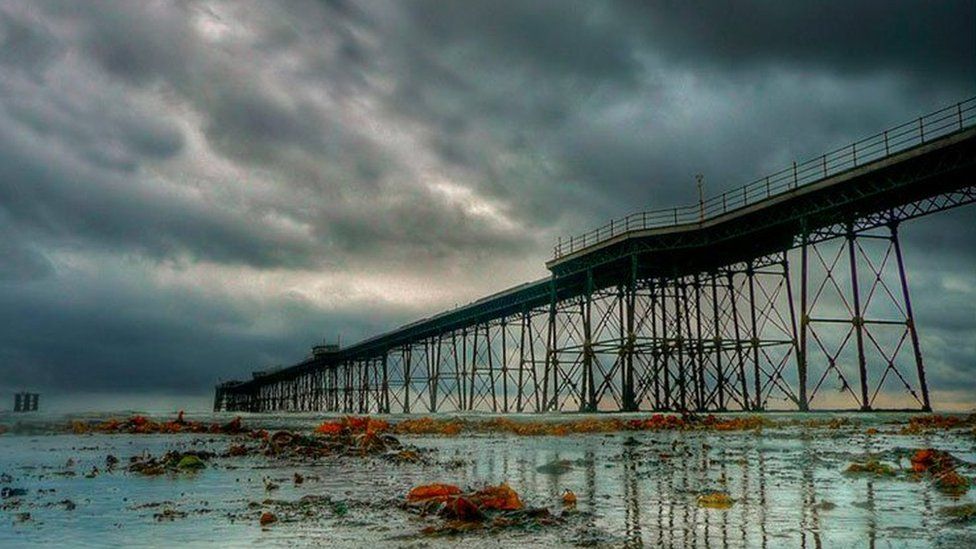 The Queen's Pier in Ramsey by Ray Collister