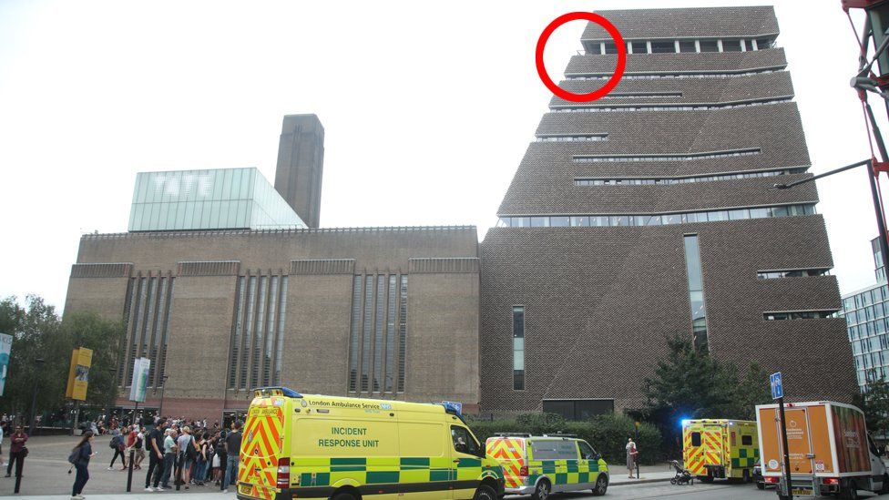 Tate Modern attack scene