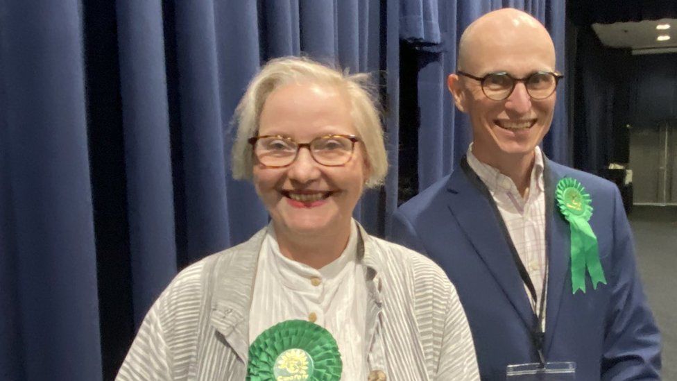 Green councillors Astrid Johnson and Rob Nunney