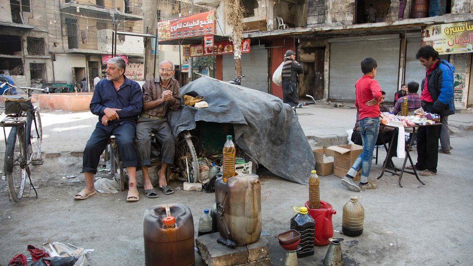 sellers in rebel-held Aleppo