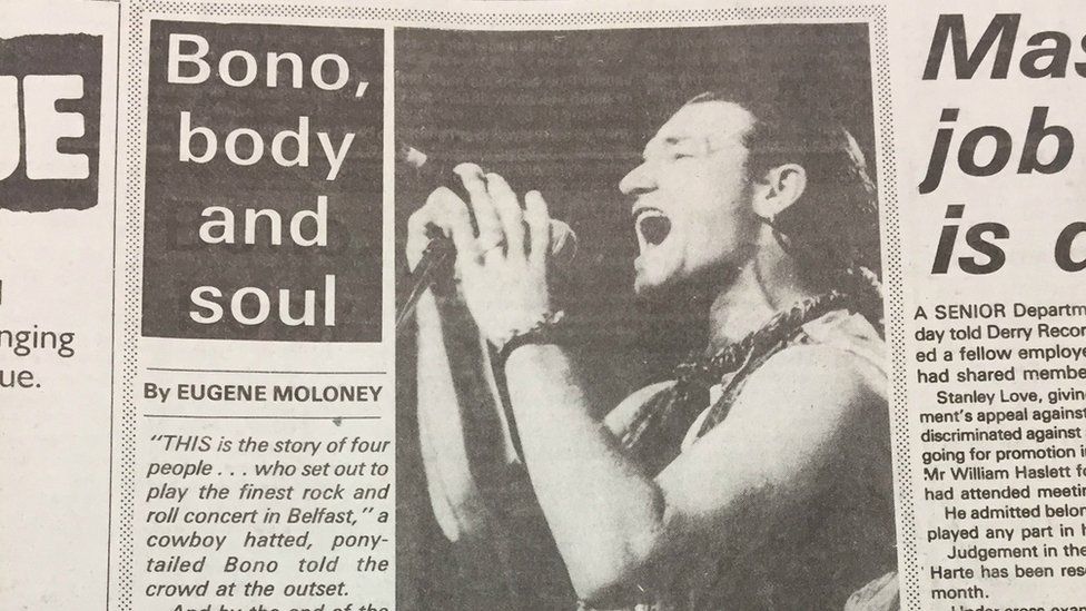 Concert review by the Irish News, June 1987