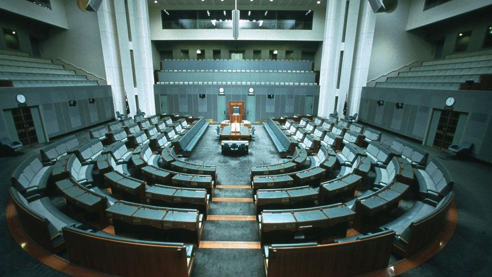 The Senate Parliament House in Canberra