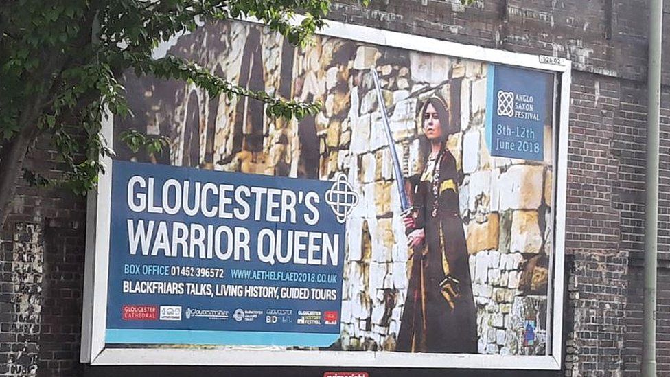 Poster for Gloucester's Aethelflaed festival