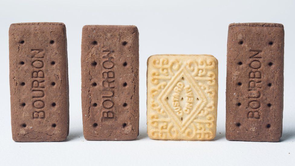 Custard cream and bourbons