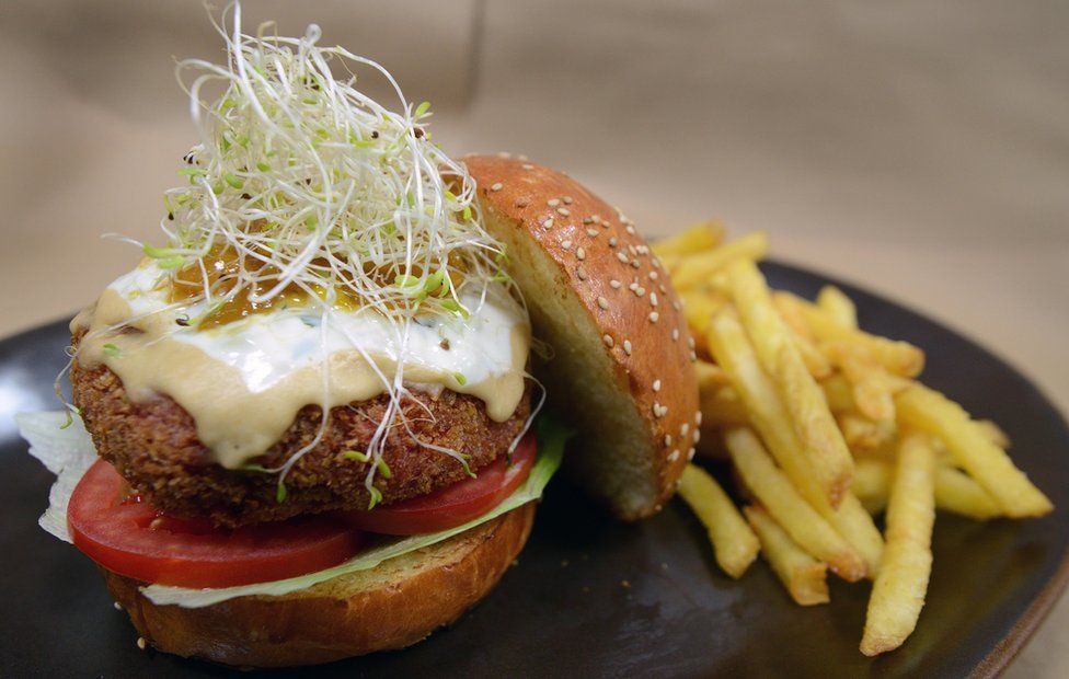 A meat-free burger