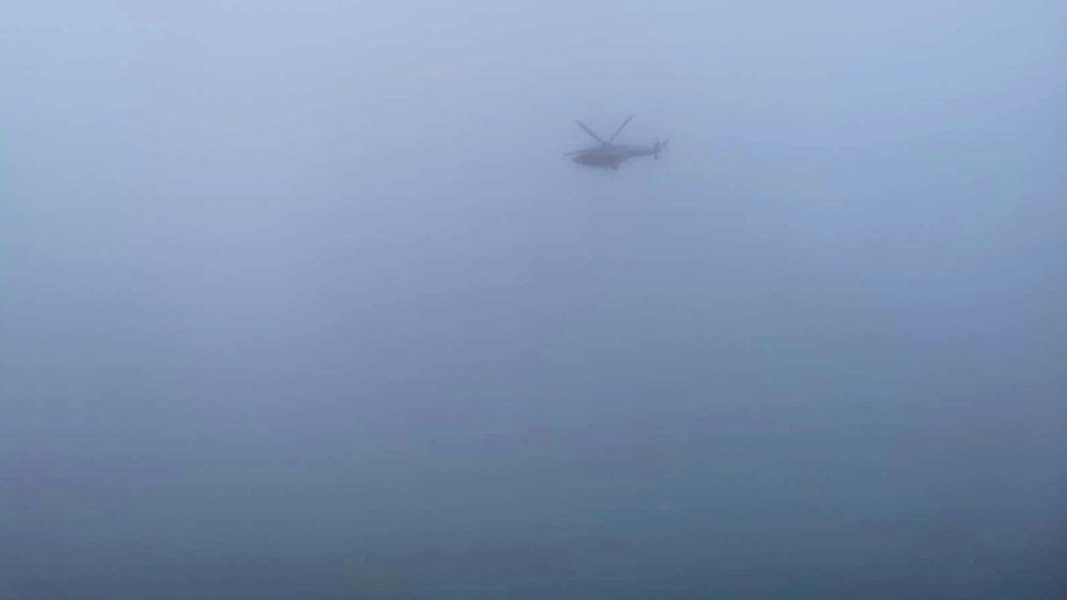 Fog forces Coastguard helicopter to land on road at Aberdeen beachfront ...