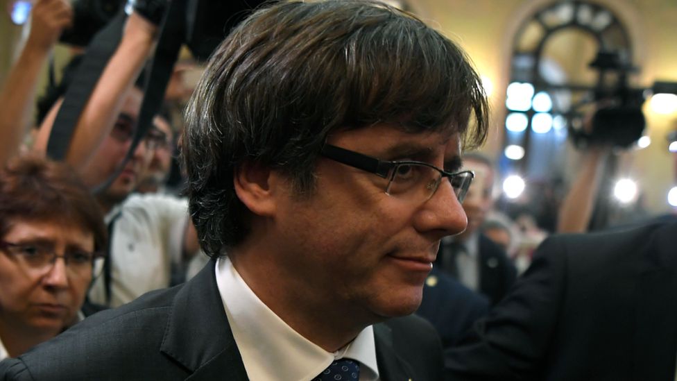 Catalan head of government Carles Puigdemont, October 2017