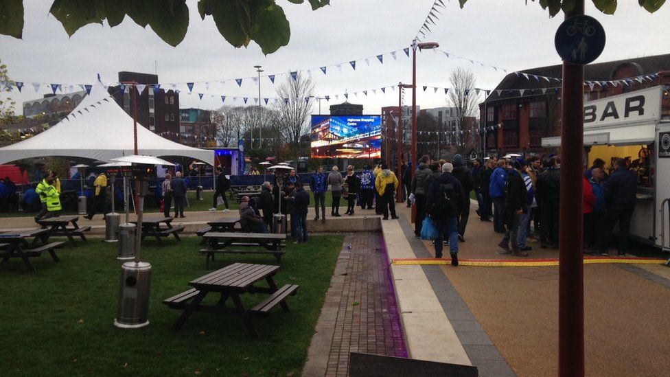 Fanzone in Leicester