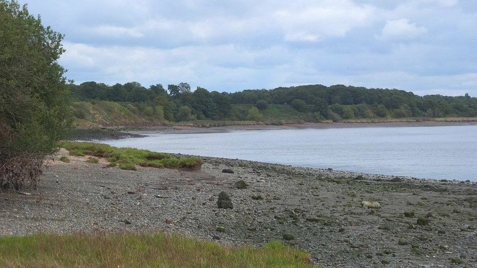 North Bank of The Mersey at Oglet
