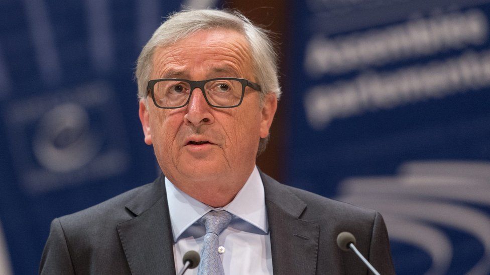 European Commission President, Jean-Claude Juncker, in Strasbourg, 19 Apr 16