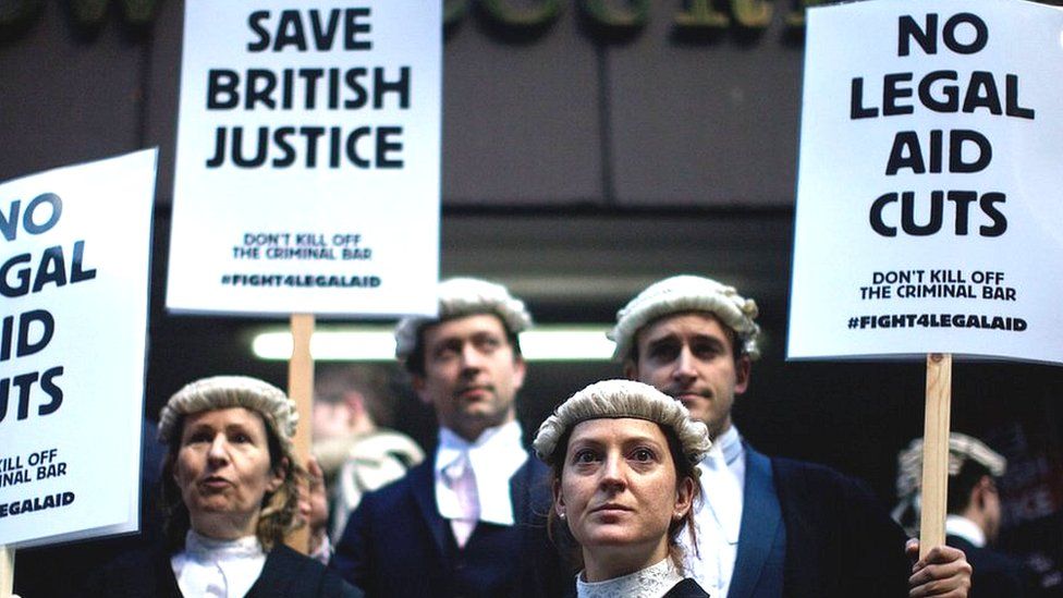 Legal aid cuts protest