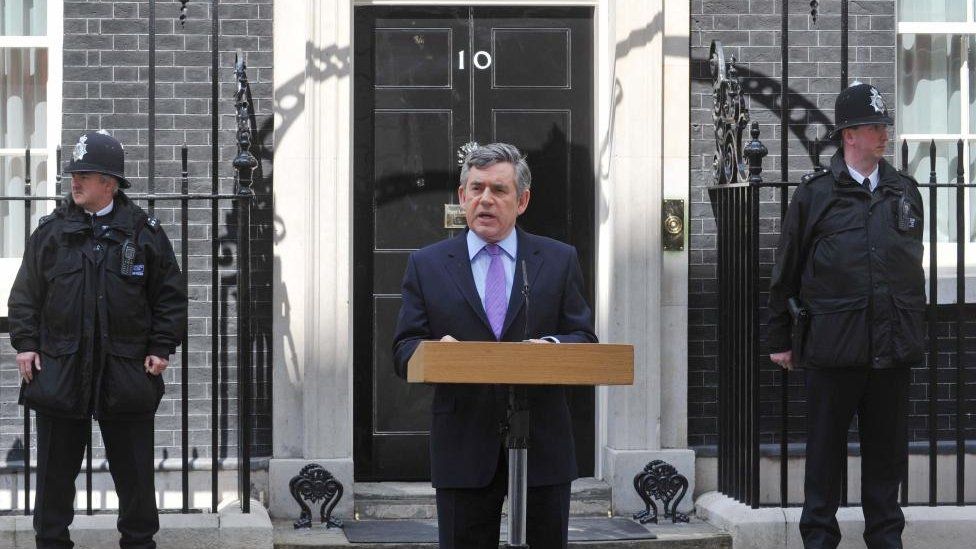 Gordon Brown in Downing Street
