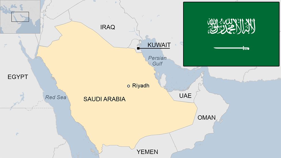 Map of Saudi Arabia