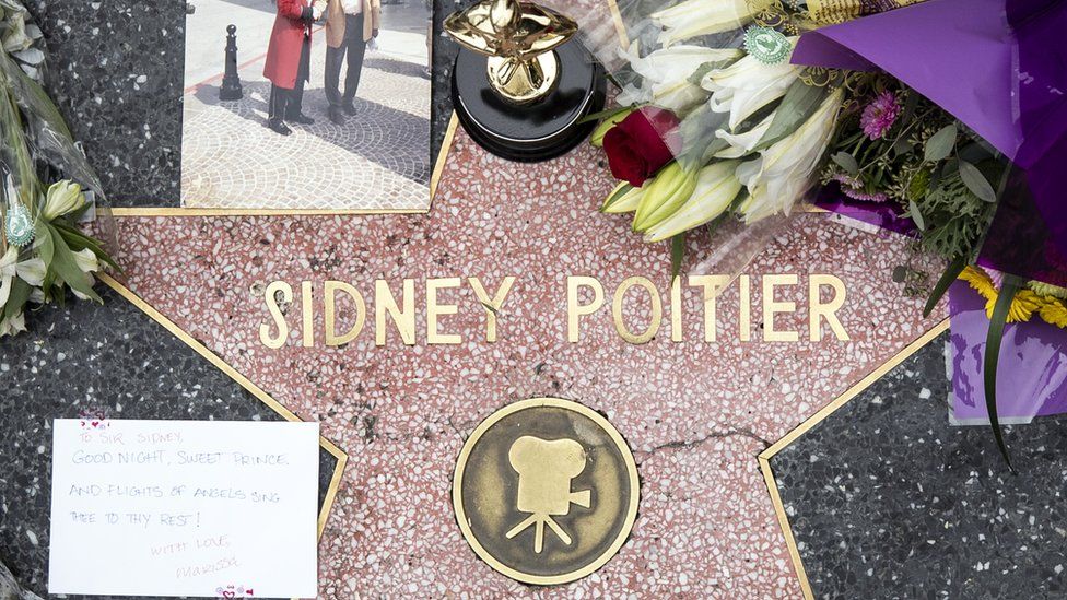 Sidney Poitier's star on the Hollywood Walk of Fame