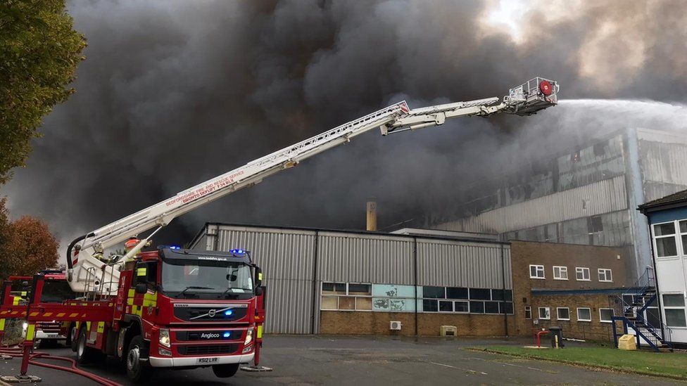 Fire at Twinwoods Business Centre