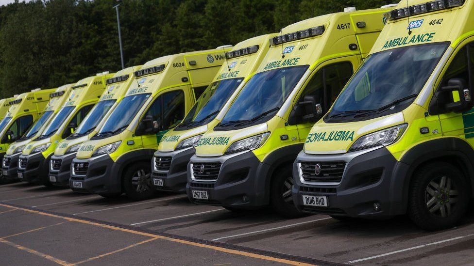 Line of West Midlands Ambulance Service