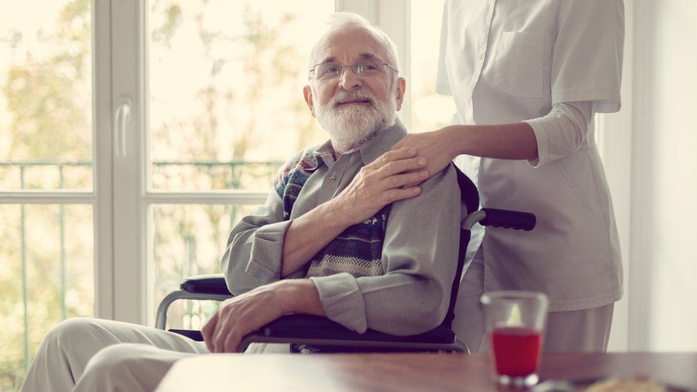 Nurse with man