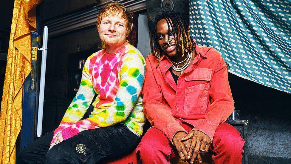 A picture of Ed Sheeran and Fireboy DML