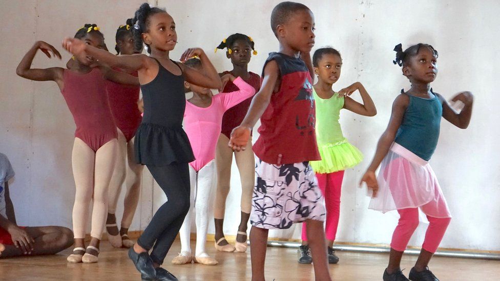 The Haiti school saving children's lives through dance - BBC News