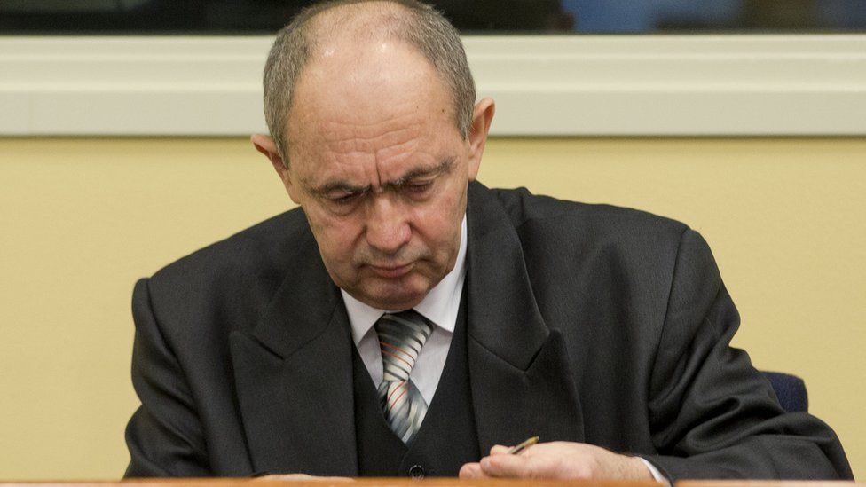 Zdravko Tolimir seen here waiting for his verdict in Dec 2012