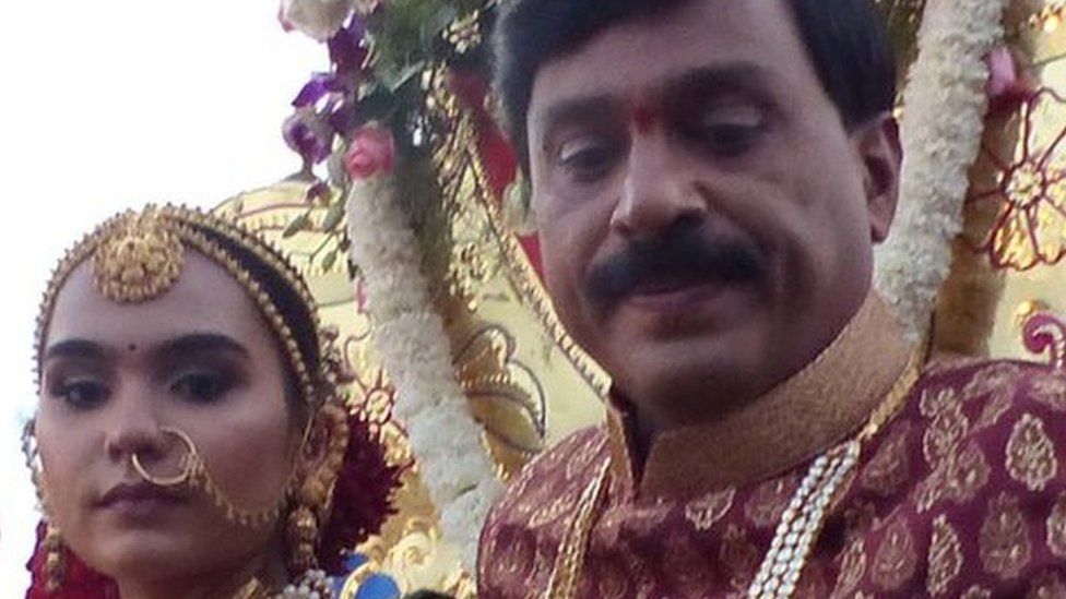 G Janardhana Reddy with his daughter