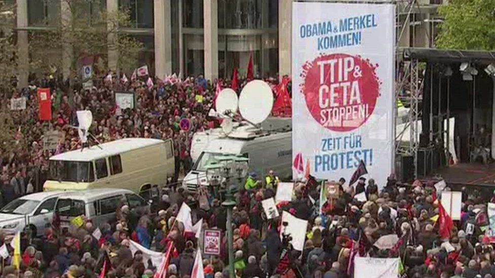 TTIP protestors