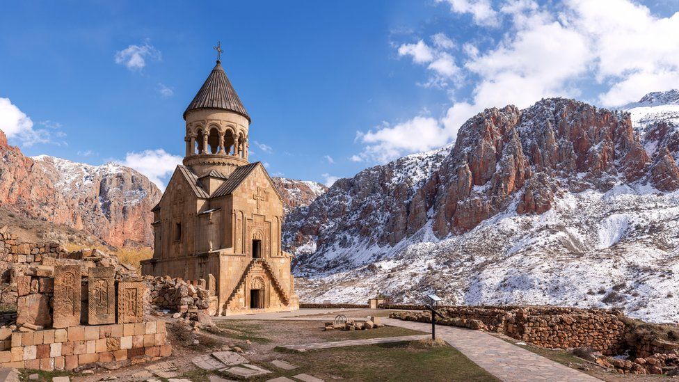 Monasterio Noravank de Armenia del siglo XIII