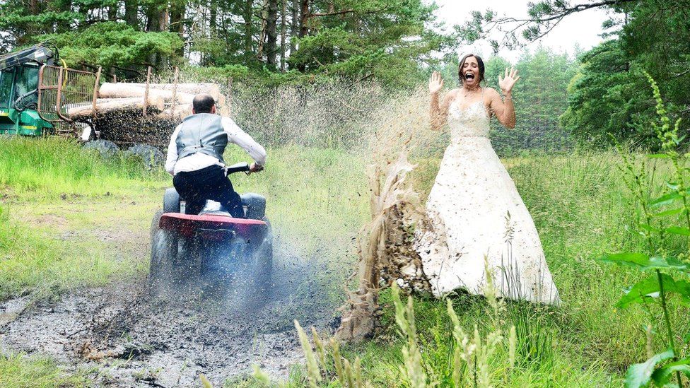 Banchory Bride Trashes Wedding Dress For More Memories Bbc News