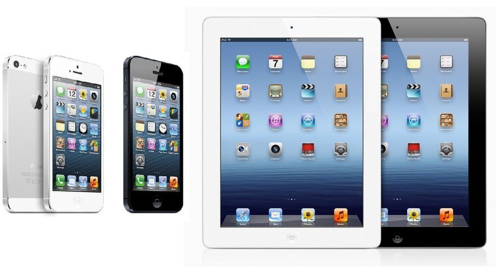 Apple iPhones and iPads