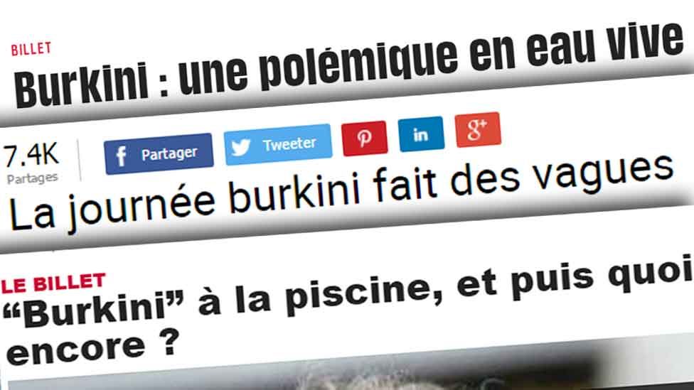 Headlines from French news websites